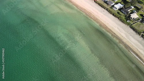 Beach front property in small New Zealand holiday town, Taupo Bay