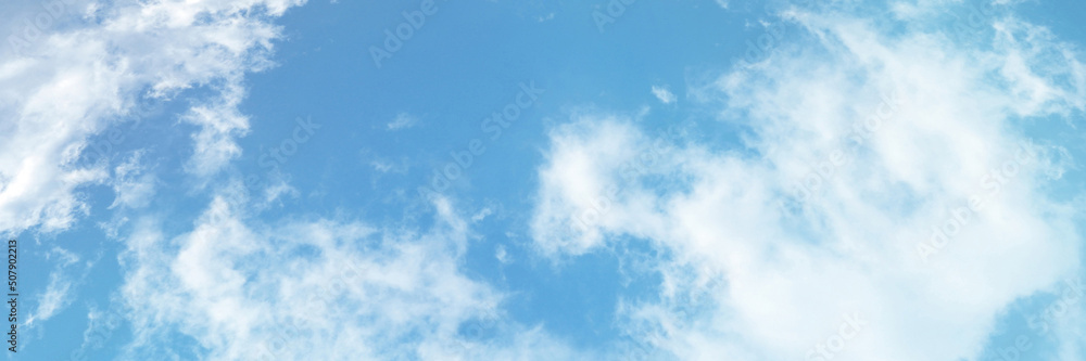 Blue sky with white cloud. The summer heaven is colorful clearing day Good weather and beautiful nature in the morning. Blue sky with white cloud. The summer heaven is colorful clearing day Good weather and beautiful nature in the morning.