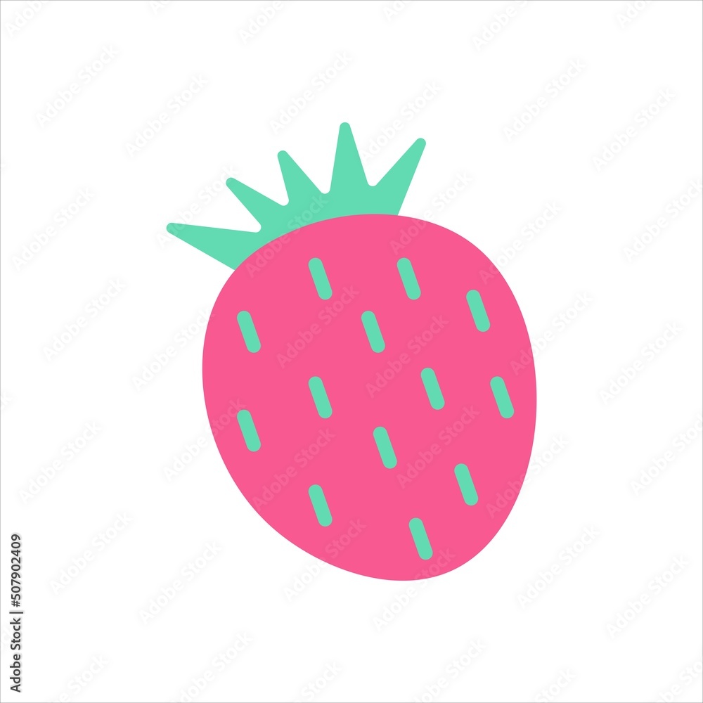 strawberry fruit vector illustration flat style strawberry fruit vector illustration flat style