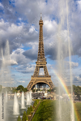 Eiffel Tower, the most iconic landmark of Paris.