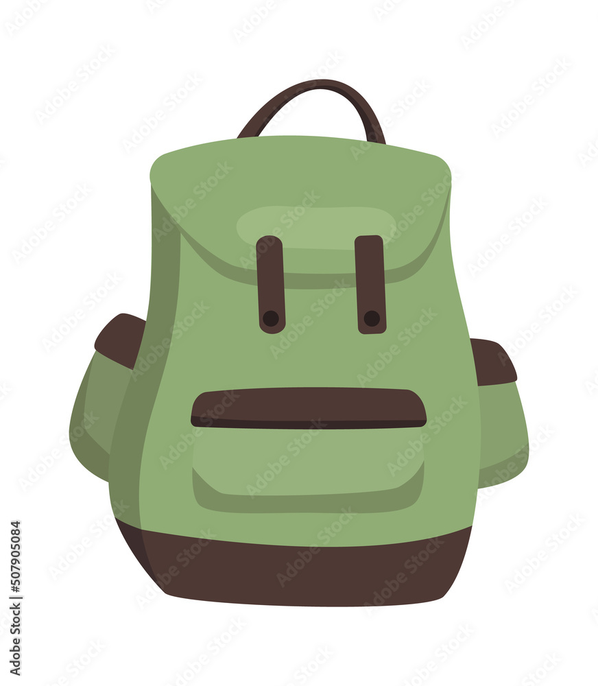 Backpack Camping Equipment. Vector illustration Backpack Camping Equipment. Vector illustration