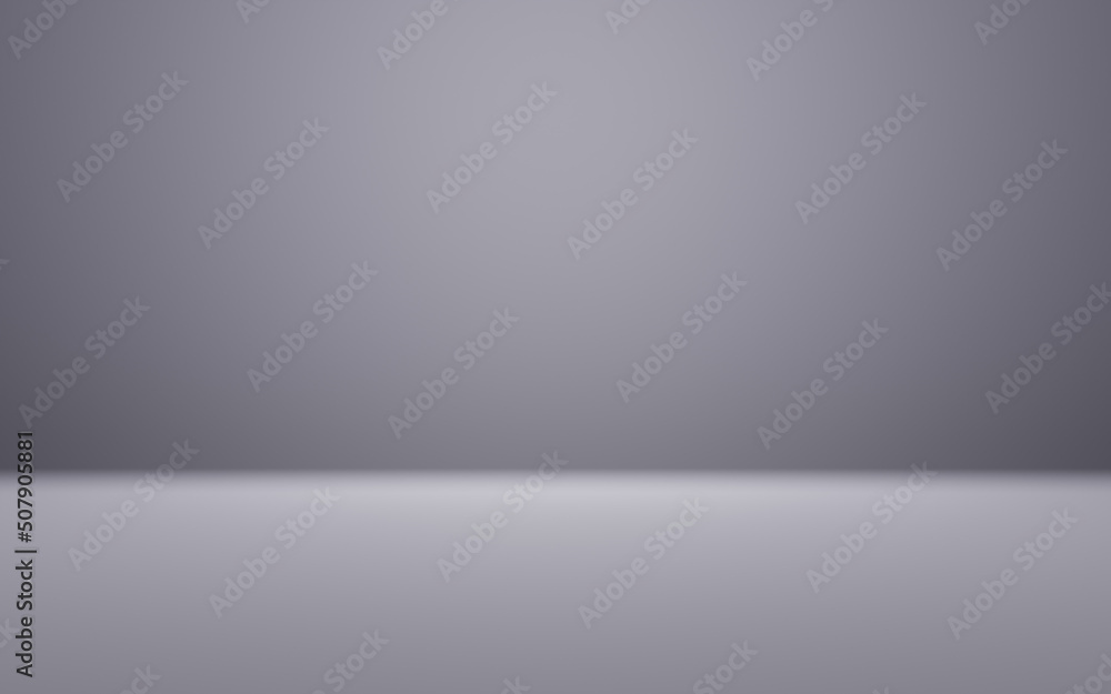 Abstract gray and gradient light background with studio backdrops. Blank display or clean room for showing product. Realistic 3D render. Abstract gray and gradient light background with studio backdrops. Blank display or clean room for showing product. Realistic 3D render.