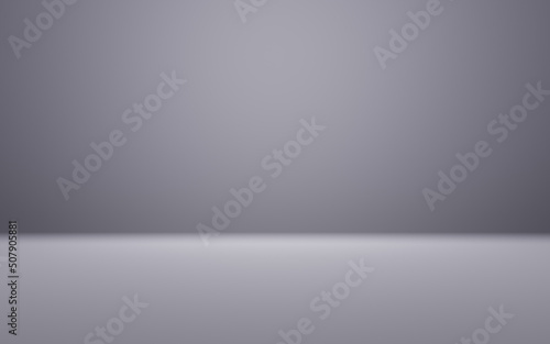 Abstract gray and gradient light background with studio backdrops. Blank display or clean room for showing product. Realistic 3D render.