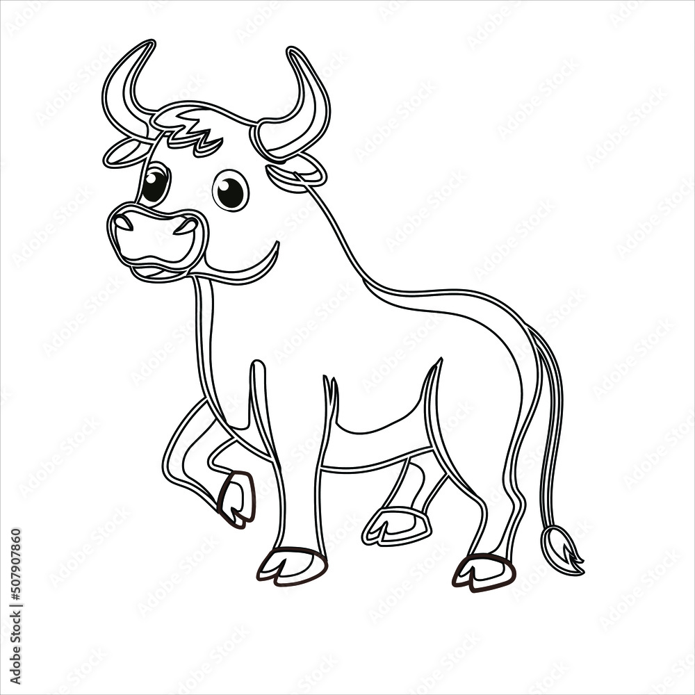 Ox Coloring Page Ox Coloring Page
