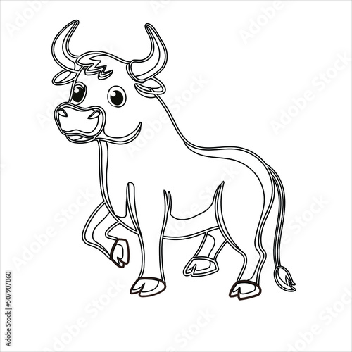 Ox Coloring Page