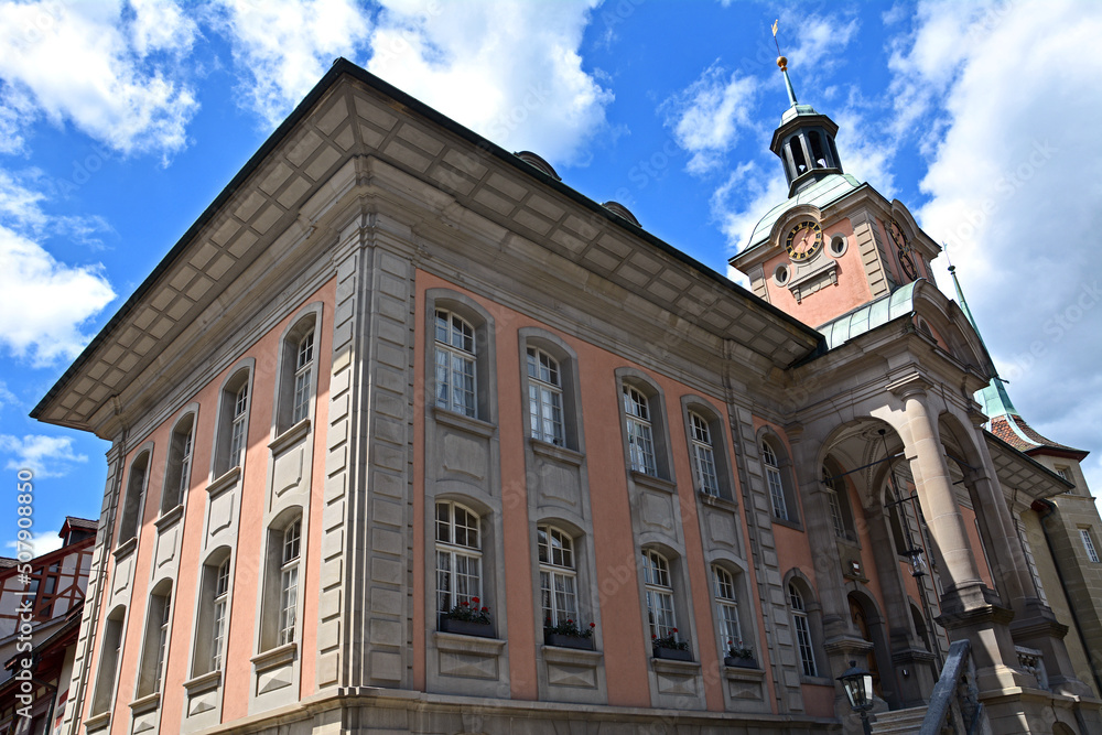 Das Rathaus von Zofingen, Kanton Aargau