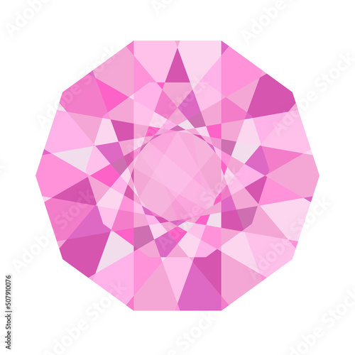 jewel pink diamond gem stone sticker
