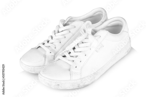 shoe white isolated on white background