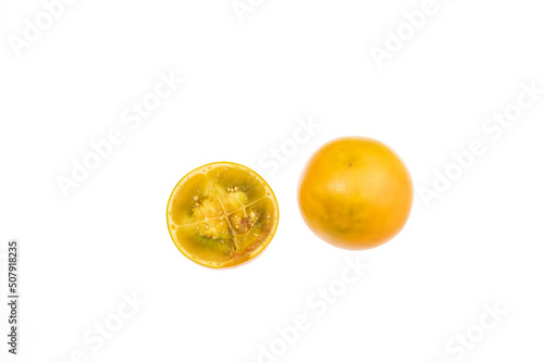 Solanum Quitoense - Lulo Or Naranjilla Tasty Tropical Fruit photo