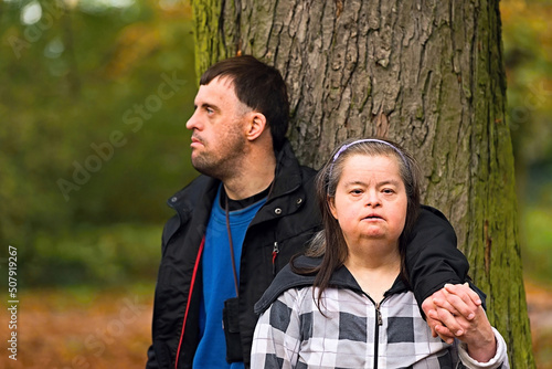 Love couple with down syndrome 