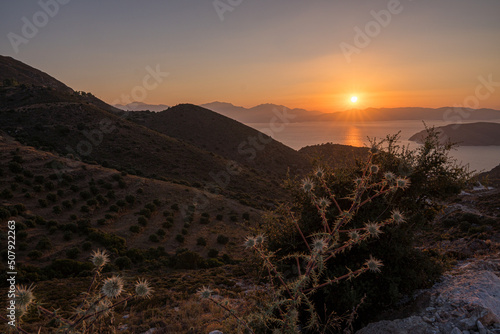 Sonnenuntergan Kreta insel photo