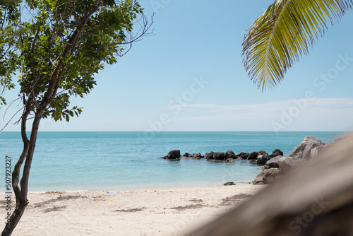 Wallpaper of a summer landscape on the beach. Key West, Florida