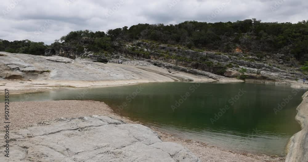 Pedernales Falls Park Texas river pool pan. Pedernales River for hiking, swimming, tubing, wading and fishing. Picnic areas and campsites Hill Country outdoors recreation and nature preserve. Erosion. Pedernales Falls Park Texas river pool pan. Pedernales River for hiking, swimming, tubing, wading and fishing. Picnic areas and campsites Hill Country outdoors recreation and nature preserve. Erosion.