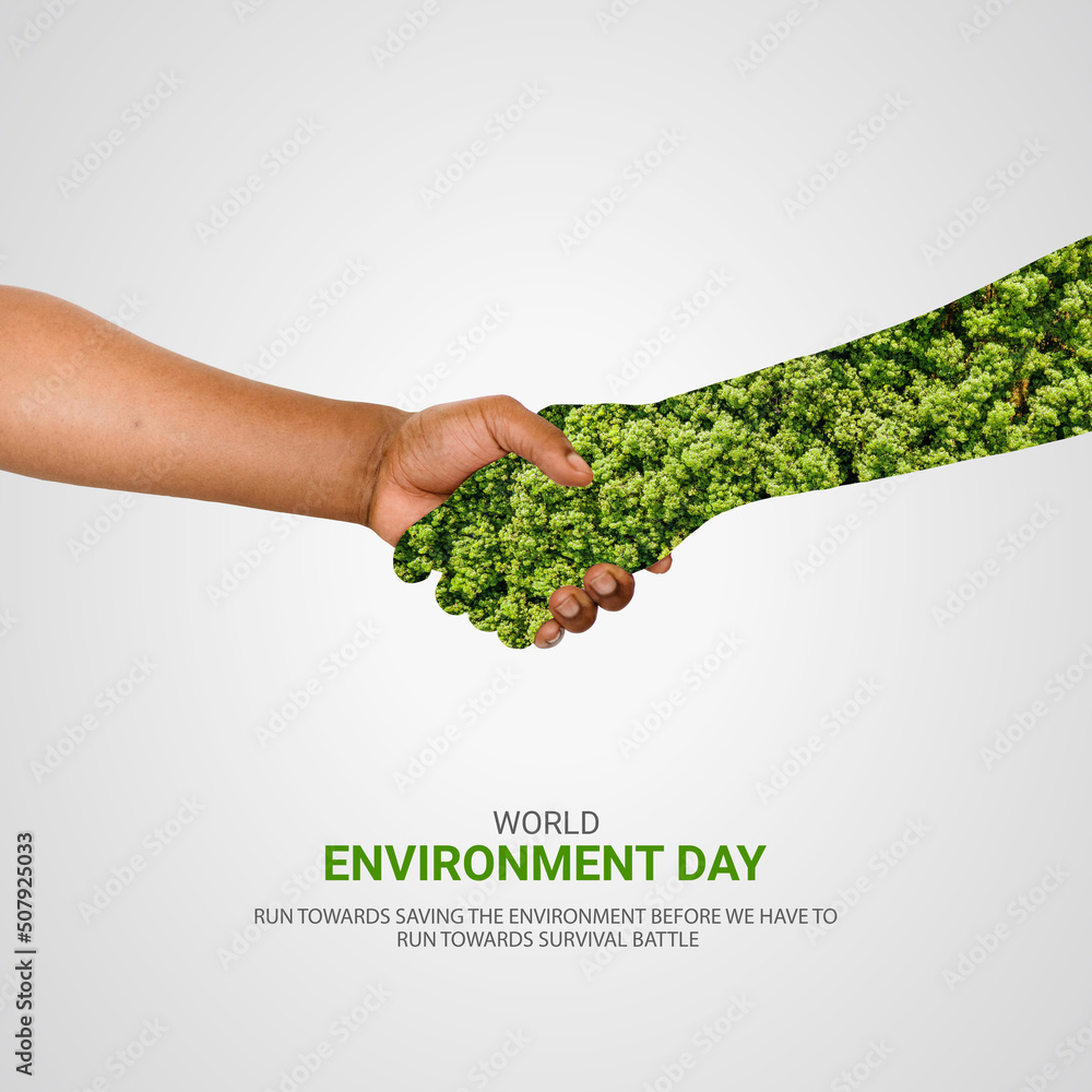 World Environment day, Creative Concept ads design for banner and