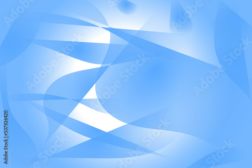 Illustration of an abstract background of blue shapes, full frame