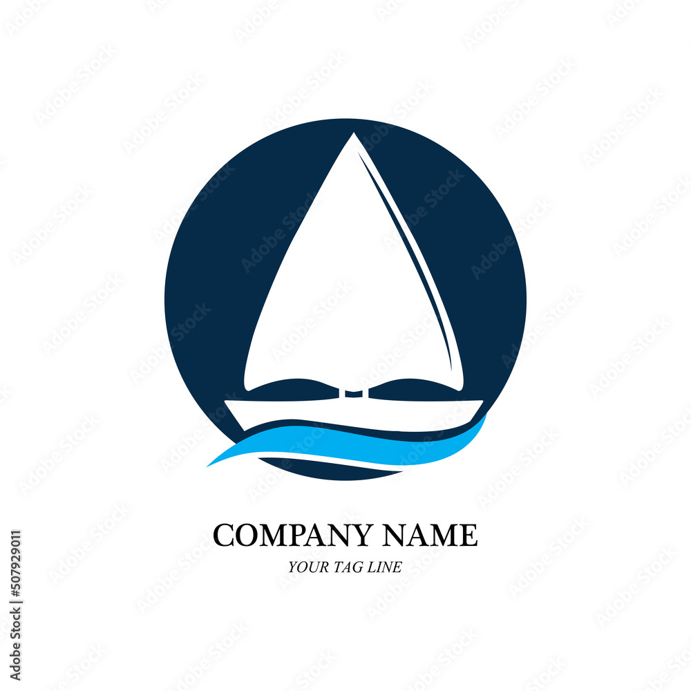 sailing boat logo and symbol vector sailing boat logo and symbol vector