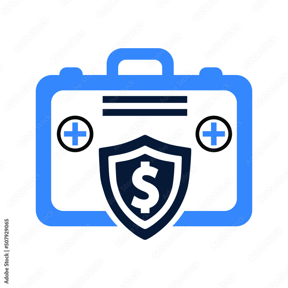 Briefcase, money protection icon Briefcase, money protection icon