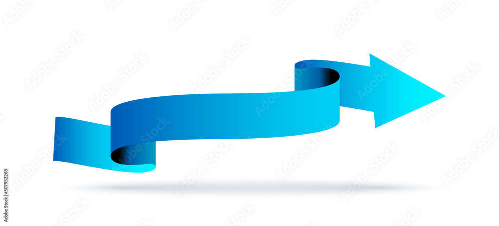 Blue curved arrow. Graphic elements for website, interface and navigation for users. Switching to next or previous tab, design for developing apps and programs. Cartoon flat vector illustration Blue curved arrow. Graphic elements for website, interface and navigation for users. Switching to next or previous tab, design for developing apps and programs. Cartoon flat vector illustration