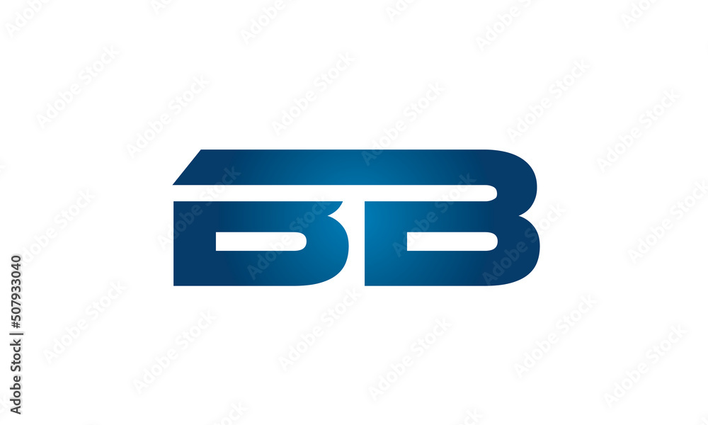 BB linked letters logo icon BB linked letters logo icon