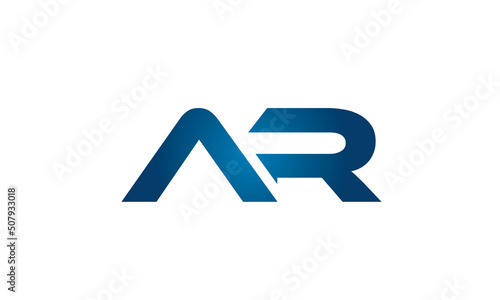 AR linked letters logo icon