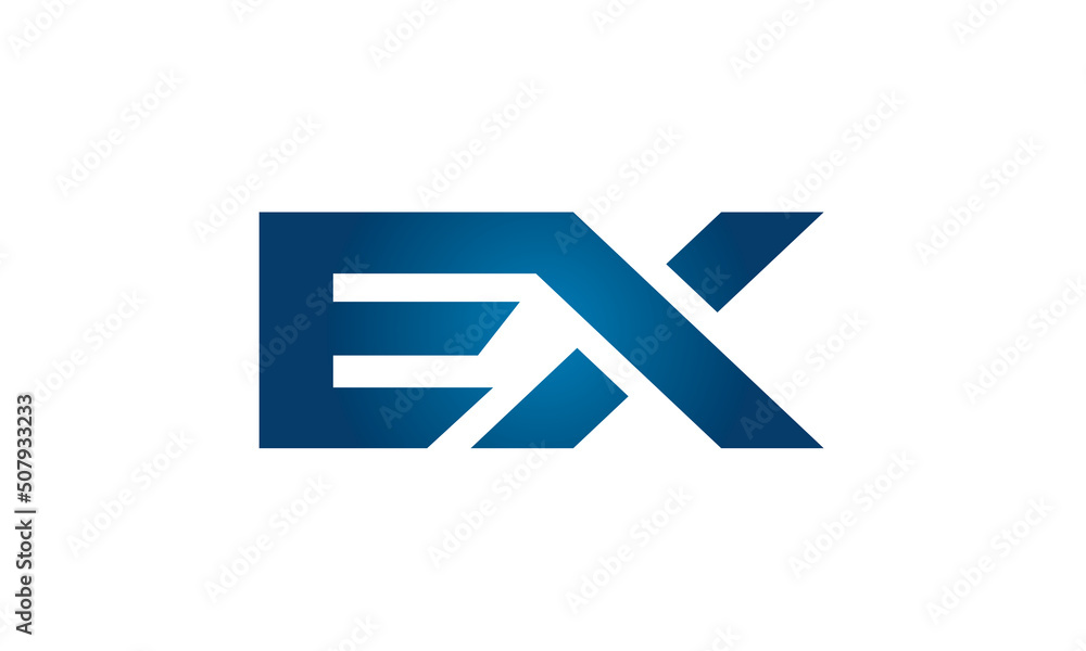 EX linked letters logo icon EX linked letters logo icon