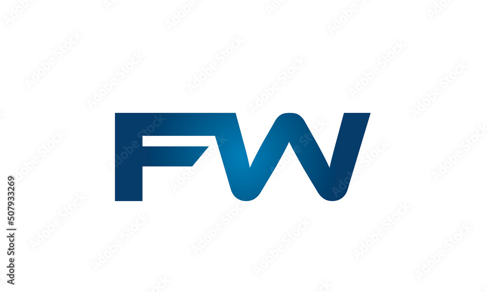FW linked letters logo icon FW linked letters logo icon