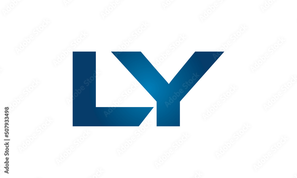 LY linked letters logo icon LY linked letters logo icon