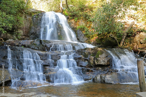 Laurel Falls - Great Smoky Mountains National Park, Tennessee Fototapeta