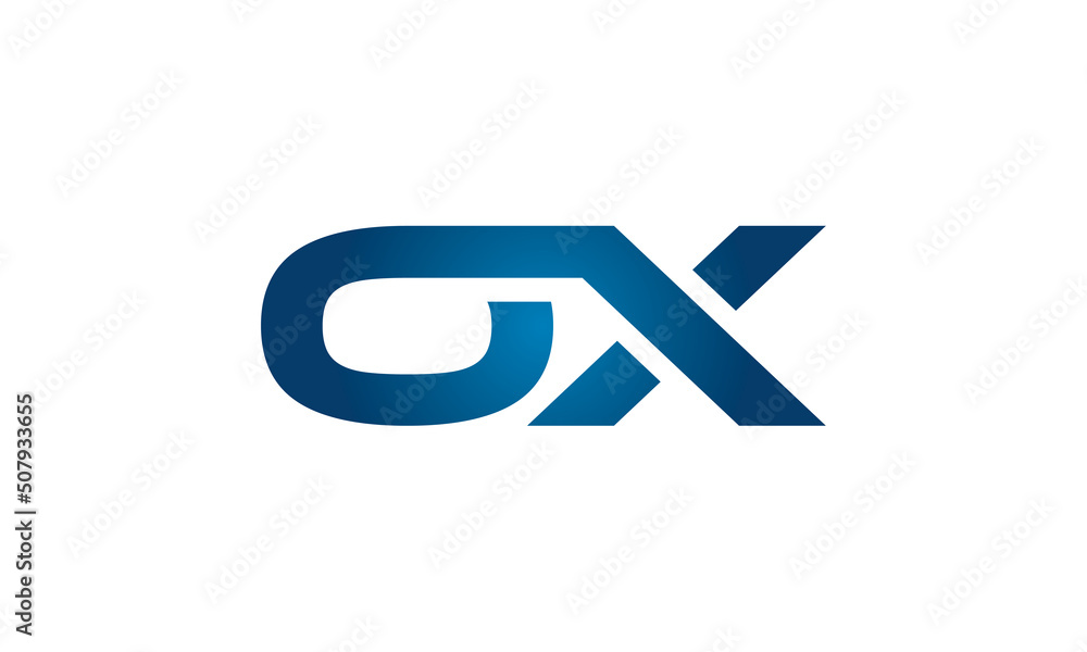 OX linked letters logo icon OX linked letters logo icon