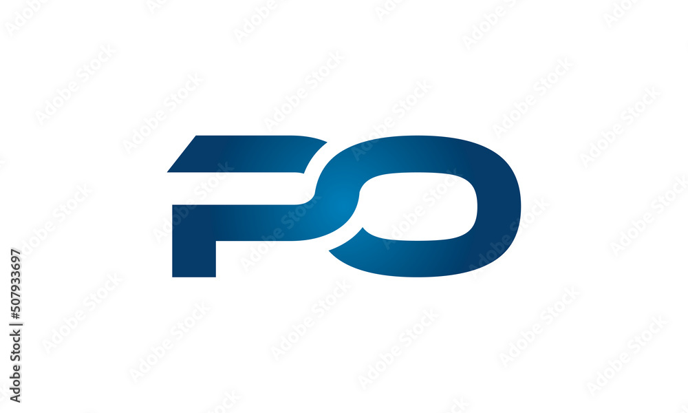 PO linked letters logo icon PO linked letters logo icon