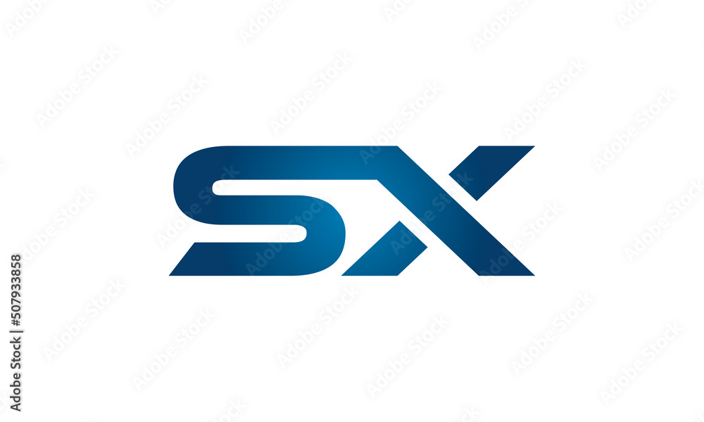 SX linked letters logo icon SX linked letters logo icon