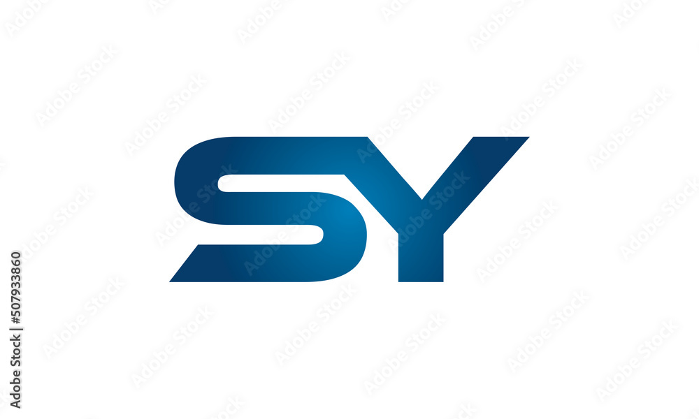SY linked letters logo icon SY linked letters logo icon