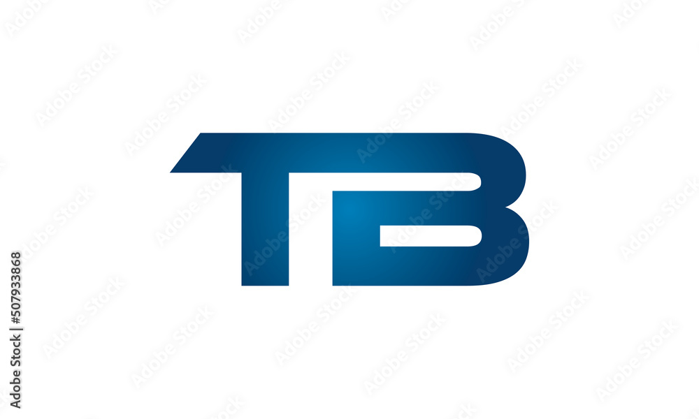 TB linked letters logo icon TB linked letters logo icon