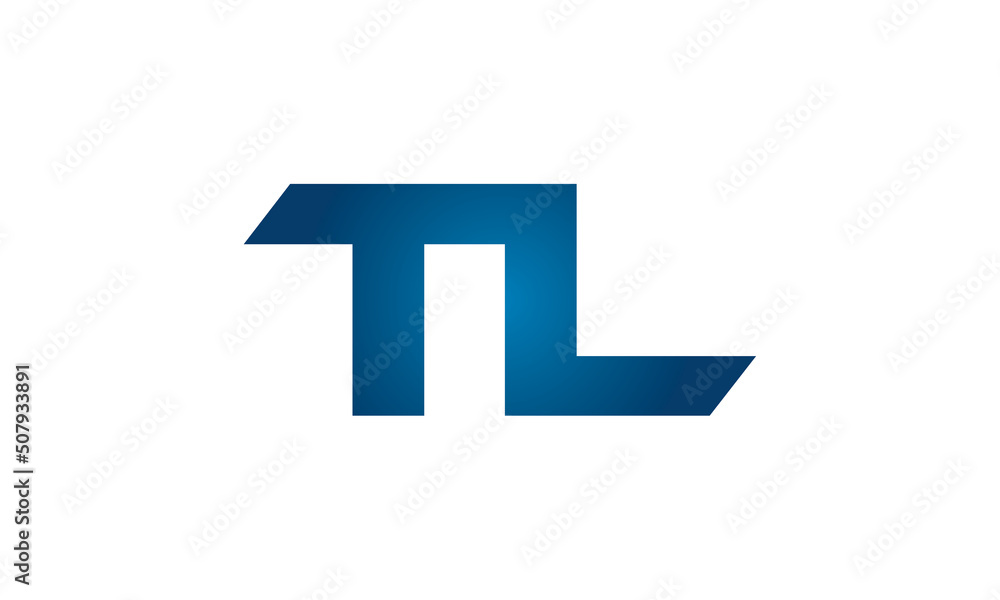 TL linked letters logo icon TL linked letters logo icon