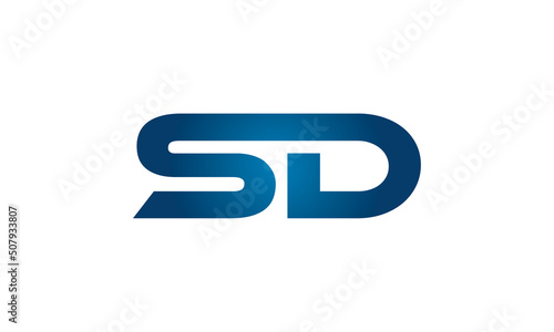 SD linked letters logo icon