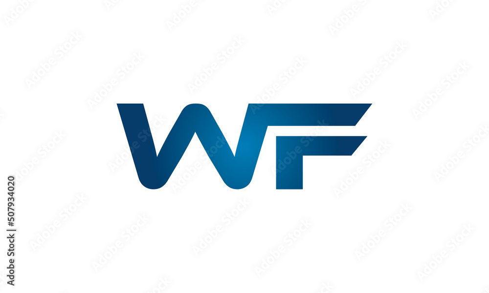 WF linked letters logo icon WF linked letters logo icon