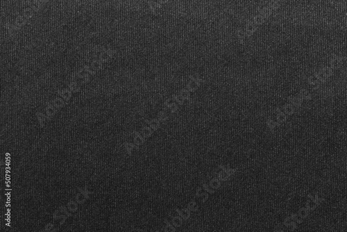 Black color fabric cloth polyester texture and textile background. photo
