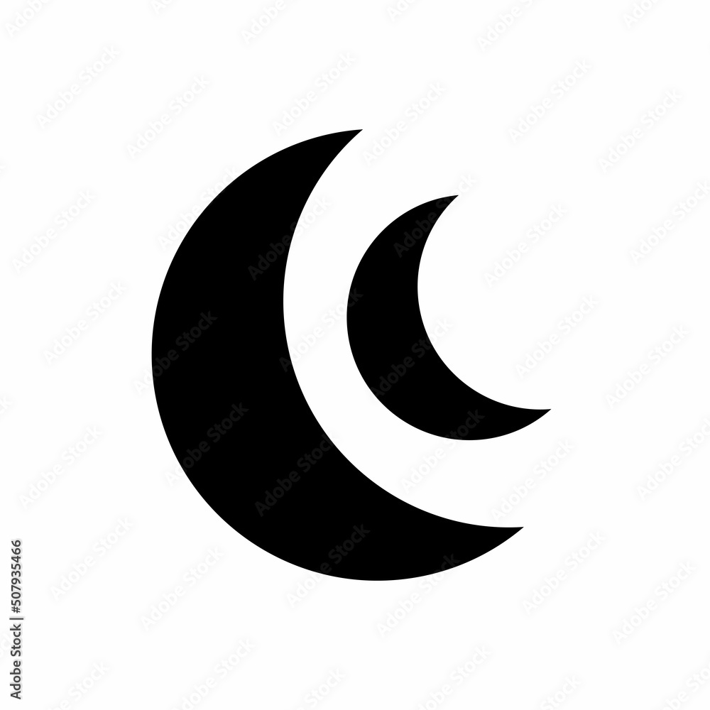 moon vector icon illustration design moon vector icon illustration design