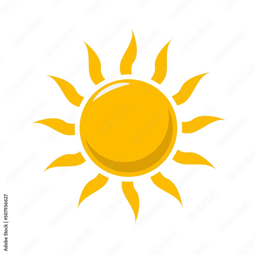 round sun shinning with light vector design round sun shinning with light vector design