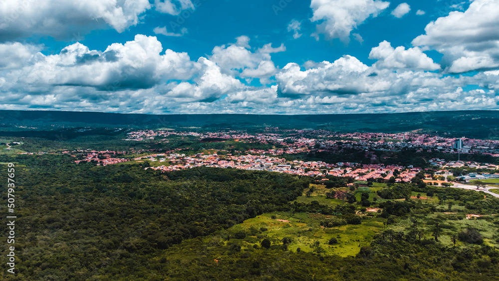 Crato Cariri Oásis Sertão Ceará Cearense Nordeste Brasil Cidade Paisagem Caatinga Drone Vista Aérea