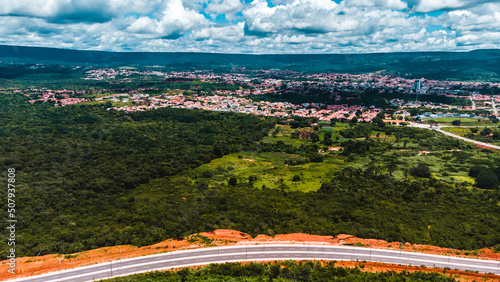 Crato Cariri Oásis Sertão Ceará Cearense Nordeste Brasil Cidade Paisagem Caatinga Drone Vista Aérea photo