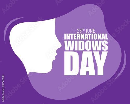 Vector illustration for International Widows Day banner © NAVIN