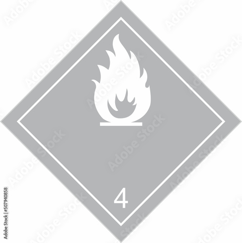adr4.3, ADR4.3, gasolina, inflamable, , pictograma, gas inflamable, vector, imagen, indicar, anuncio, aviso, señalética, icono, símbolo, ilustración, seguridad, liquido, epp, sólido, signo, convencion