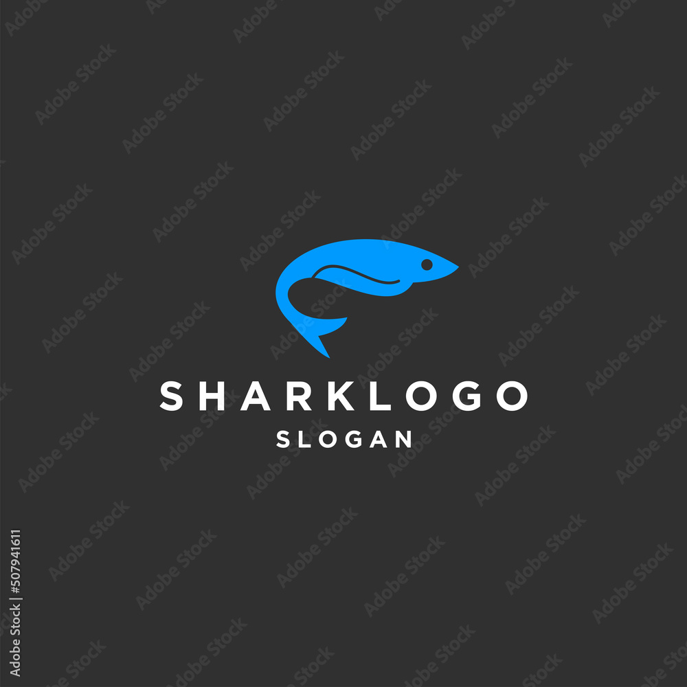 Shark logo template vector illustration design Shark logo template vector illustration design