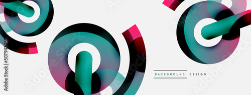 Circle abstract background. Vector illustration for wallpaper banner background card or landing page