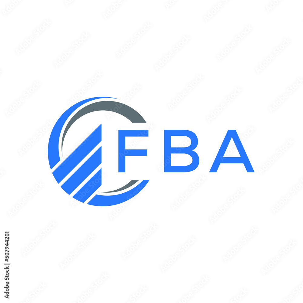 FBA Flat accounting logo design on white background. FBA creative initials Growth graph letter logo concept. FBA business finance logo design. FBA Flat accounting logo design on white background. FBA creative initials Growth graph letter logo concept. FBA business finance logo design.
