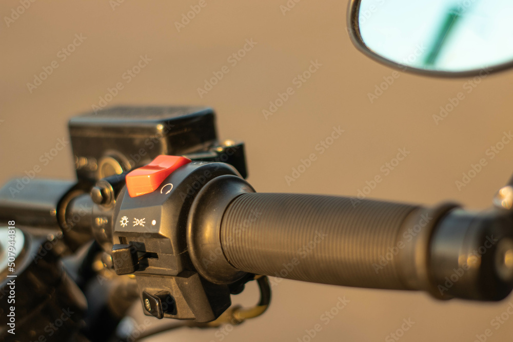 Motorcycle closeup