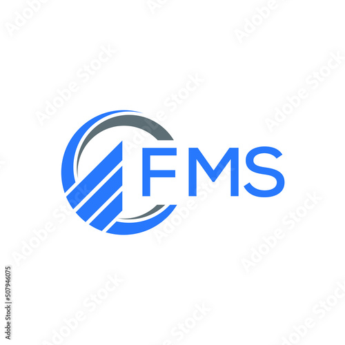 FMS technology letter logo design on white  background. FMS creative initials technology letter logo concept. FMS technology letter design.   © Faisal