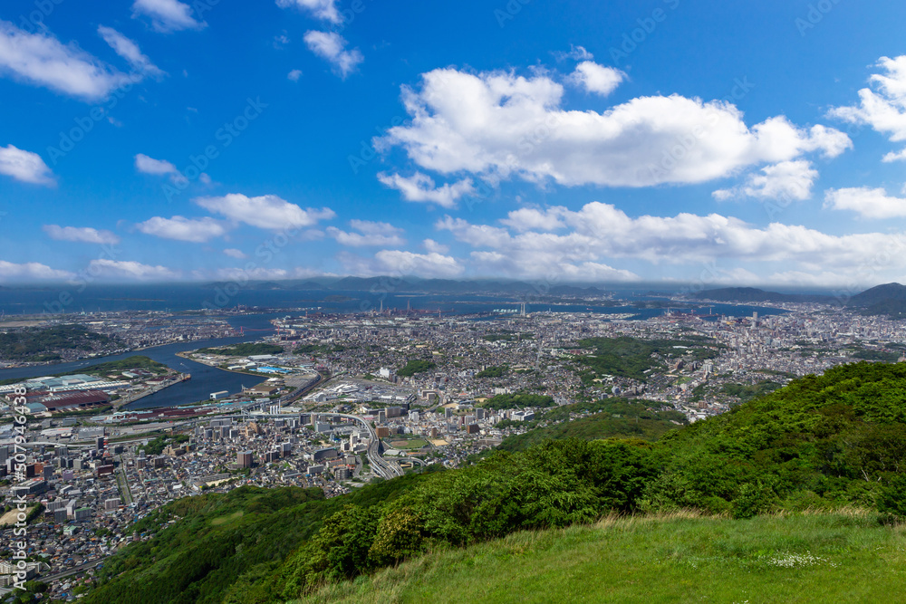 Obraz premium 皿倉山からの眺望 北九州市八幡東区