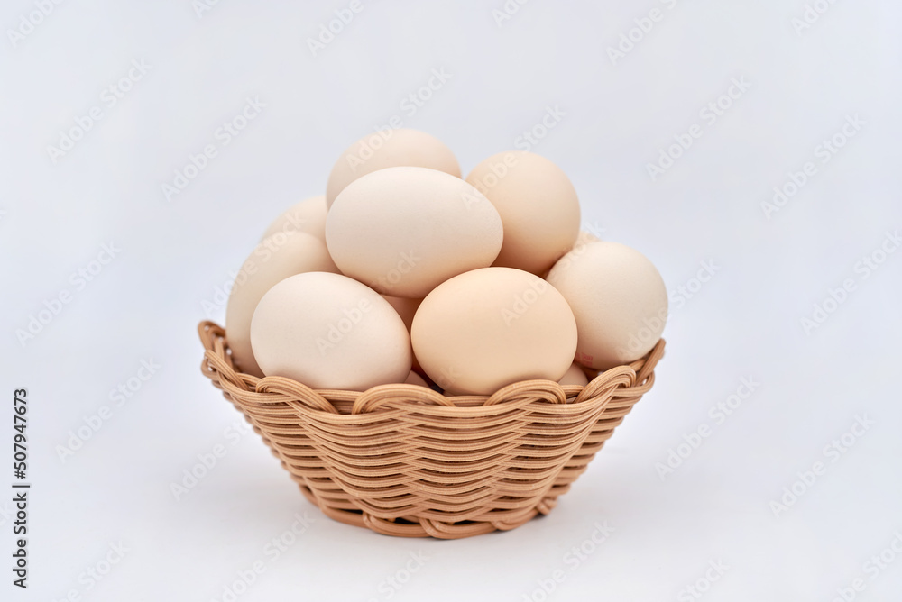 A basket full of eggs A basket full of eggs